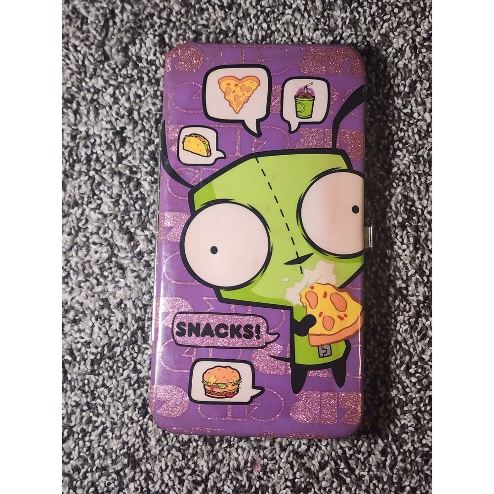 VTG Y2K Invader Zim Gir Mighty Fine Purple Snacks Wallet